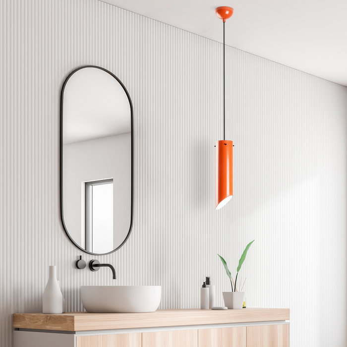 Opviq Lámpara de araña Naranja con altura ajustable Opviq Lámpara de araña Naranja con altura ajustable